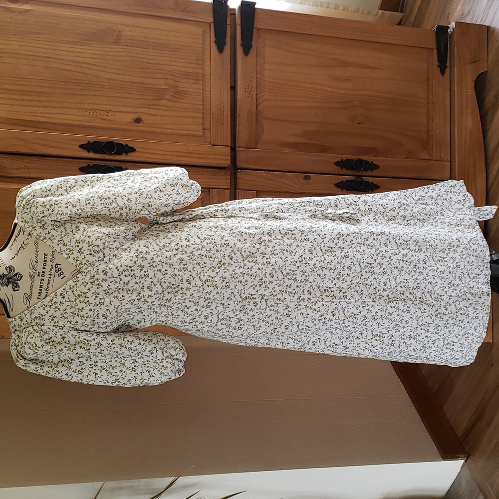 Reformation linen wrap dress